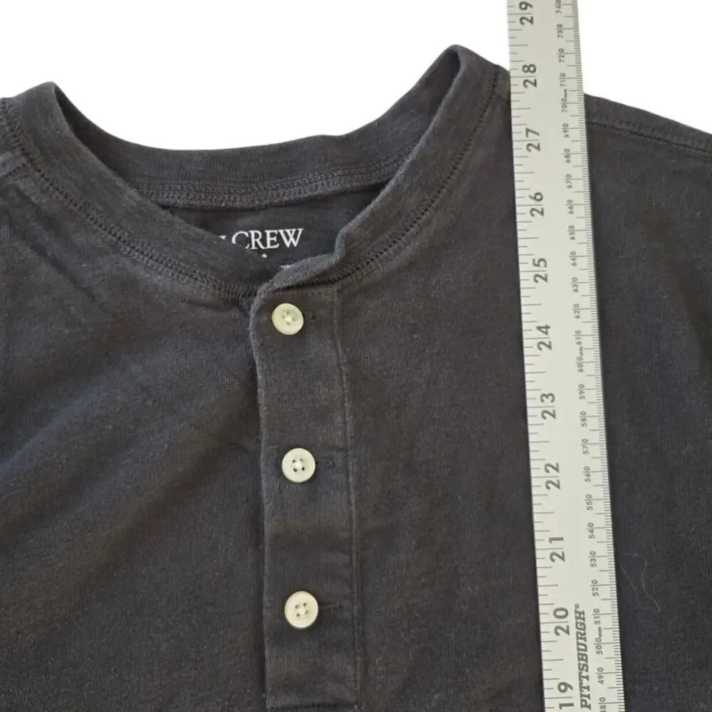 Granola Cabincore Normcore Americana Workwear J Crew Long Sleeve Henley XL